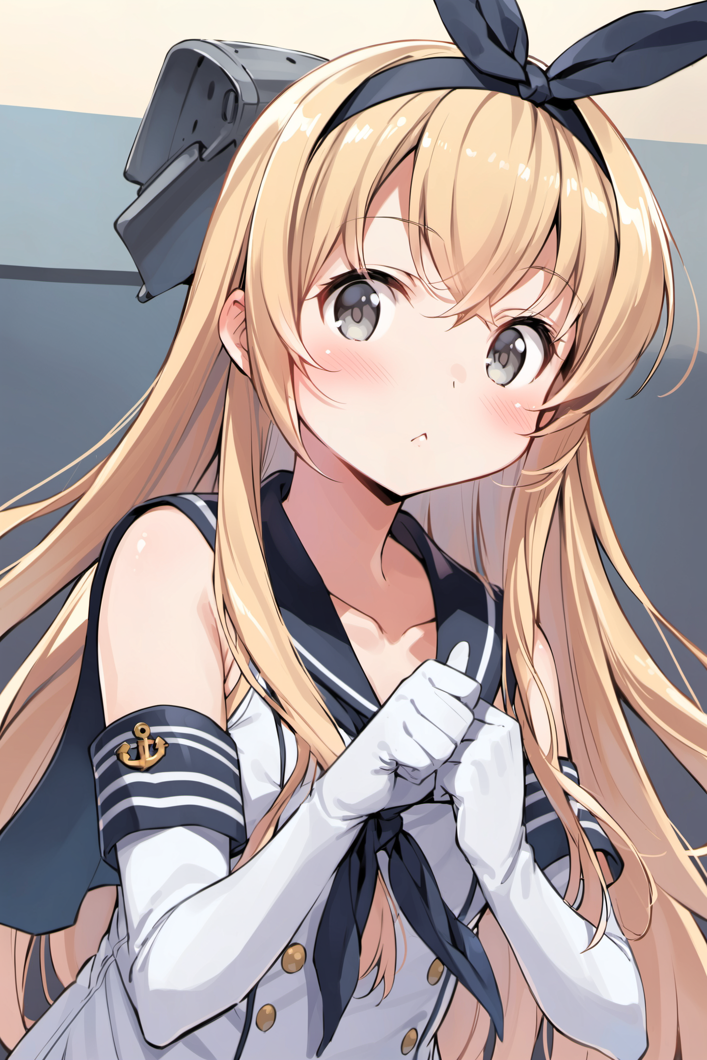 23253-1814068992-shimakaze (kancolle), 1girl, long hair, solo, elbow gloves, gloves, blonde hair, anchor hair ornament, hairband, hair ornament,.png